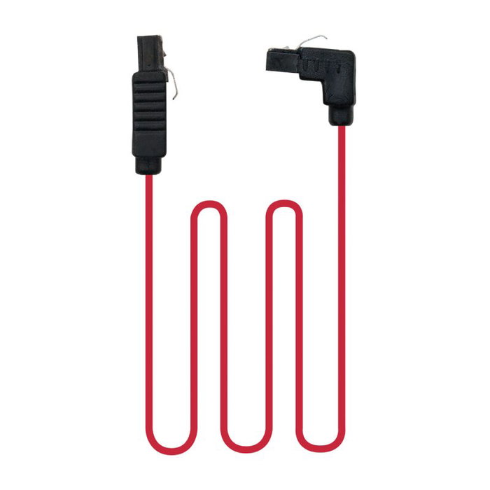 Nanocable Cable de datos SATA acodado con anclajes 0,5m Rojo